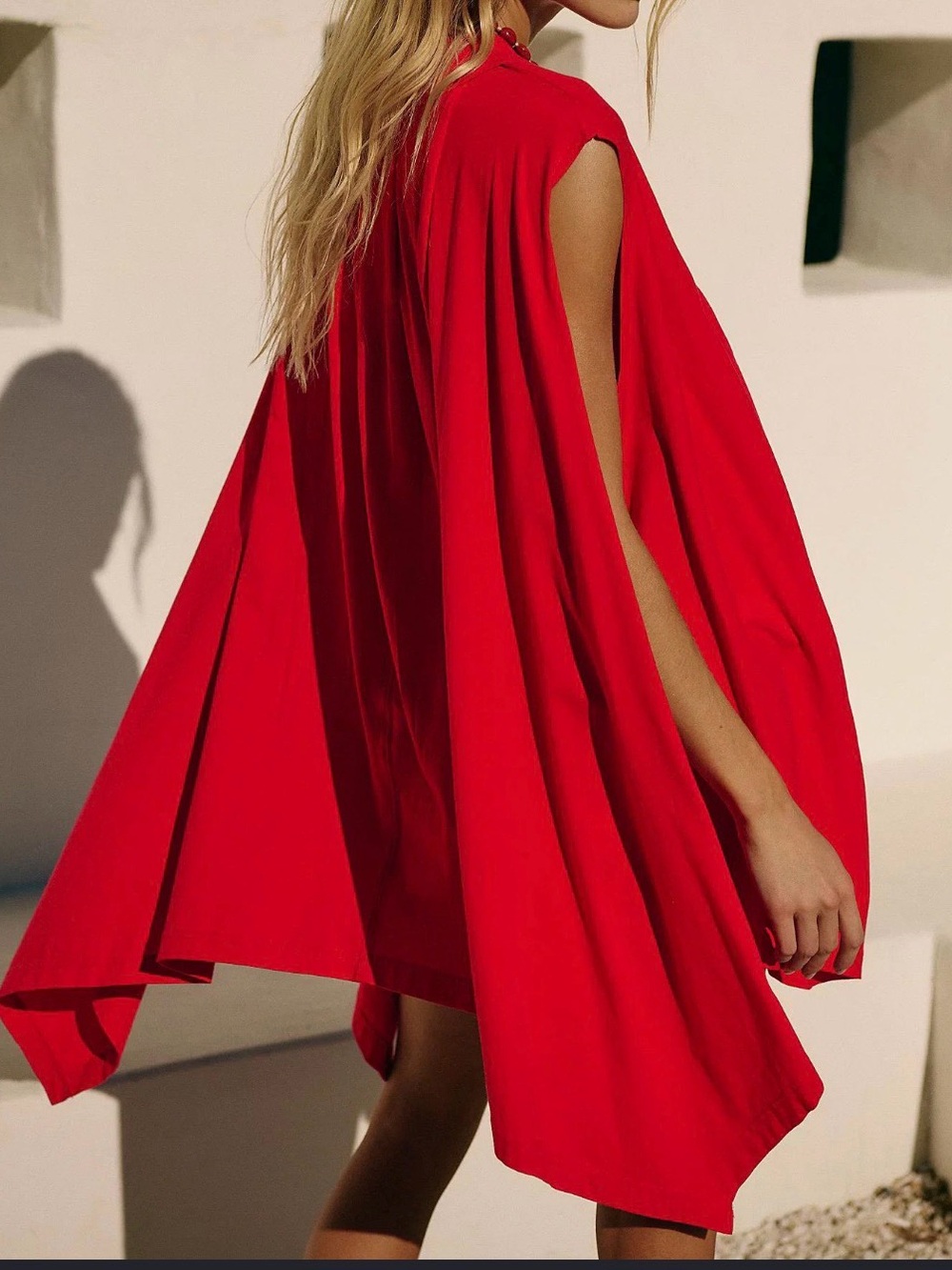 Free People Red Cape- Jordy mini dress